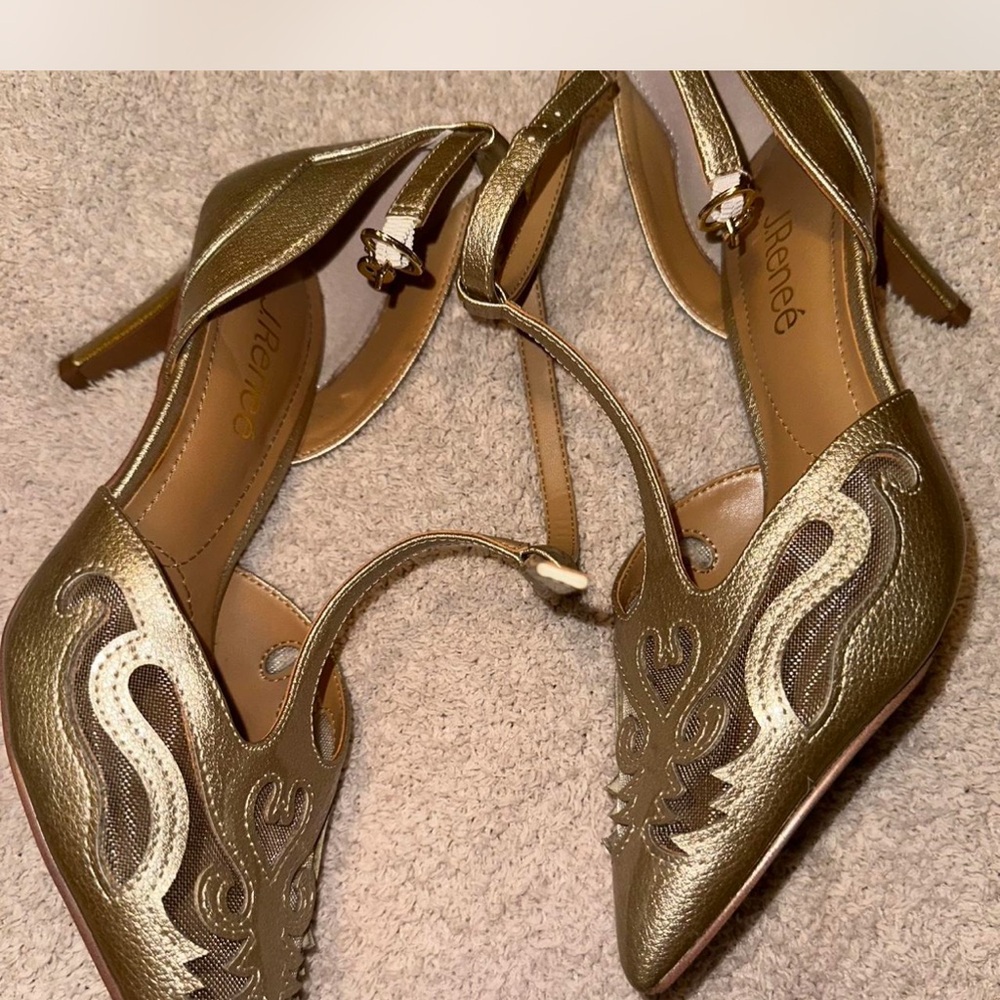 J. Reneé Lisha T-strap pumps